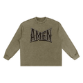 Amen Snow Washed Frayed Edge T-Shirt